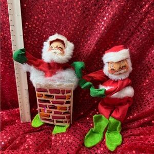 Annalee Red and Green Holiday Elves